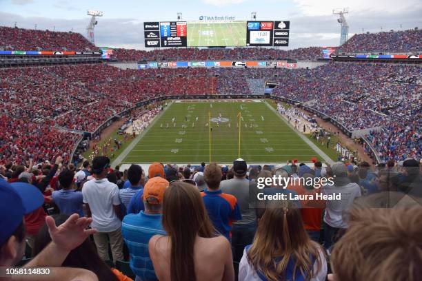 Overall view of TIAA Bank Field during Florida vs Georgia game. Jacksonville, FL CREDIT: Laura Heald