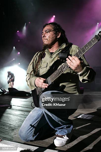 James "Munky" Shaffer of Korn during "Projekt Revolution 2004" - Korn - August 2, 2004 at Jones Beach Theater in Wantagh, New York, United States.