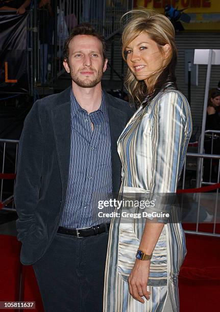 Bodhi Elfman and Jenna Elfman during "Collateral" Los Angeles Premiere - Arrivals at Orpheum Theatre in Los Angeles, California, United States.