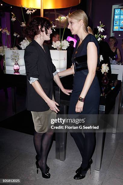 Actress Rumer Willis and Model Eva Padberg attend the 'Launch of the new Windows Phone by Deutsche Telekom' at Hotel de Rome on October 20, 2010 in...