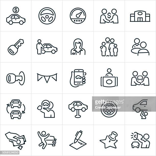 auto verkauf ikonen - autoschlüssel stock-grafiken, -clipart, -cartoons und -symbole