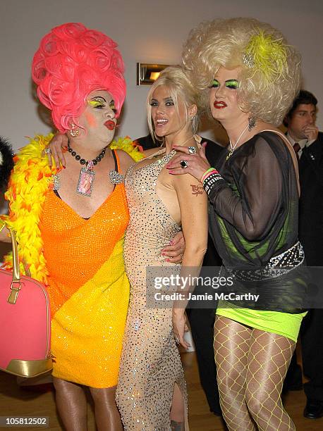 Brandywine, Anna Nicole Smith and Brenda A. Go-Go during Olympus Fashion Week Spring 2005 - Mao Magazine Launch Party at Altman Building in New York...