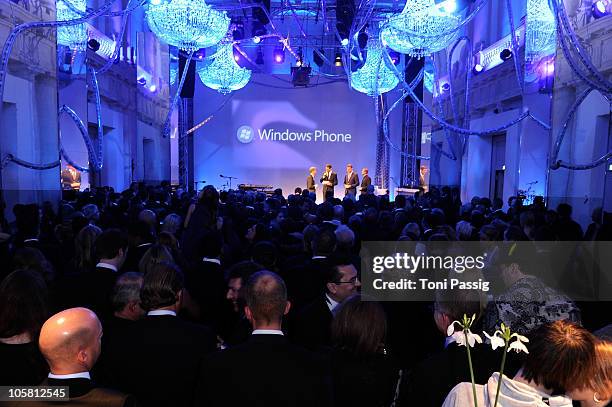 General view of the atmosphere at the 'Launch of the new Windows Phone by Deutsche Telekom' at Hotel de Rome on October 20, 2010 in Berlin, Germany.