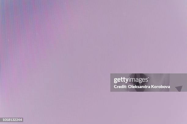 close-up of a colorful moire pattern on a computer screen. - moire stock pictures, royalty-free photos & images