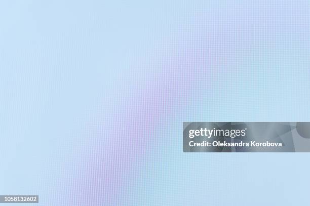 close-up of a colorful moire pattern on a computer screen. - computermonitor stockfoto's en -beelden