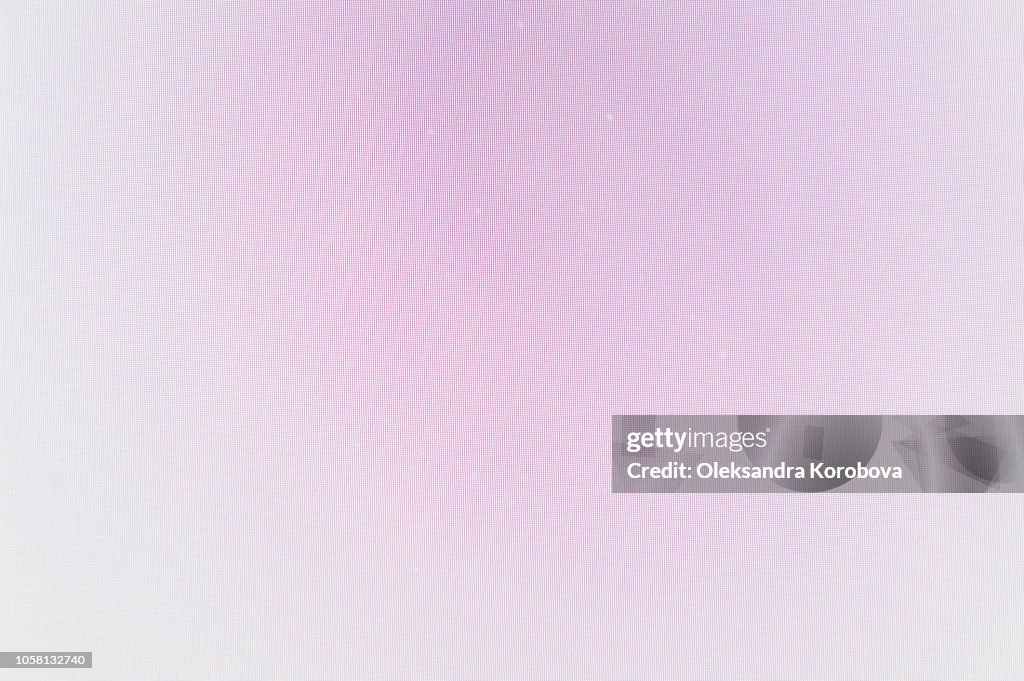 Close-up of a colorful moire pattern on a computer screen.
