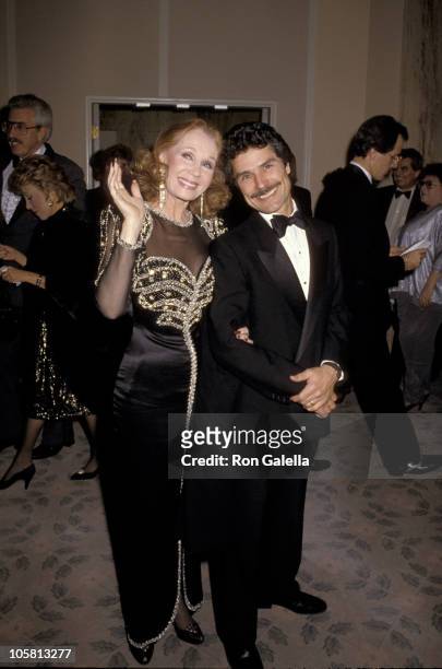 Katherine Helmond and Husband during 43rd Annual Golden Globe Awards at Beverly Hilton Hotel in Beverly Hills, California, United States.
