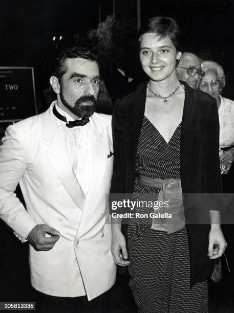 Martin Scorsese and Isabella Rossellini during Dinner Dance Honoring "New York, New York" Hosted by Halston at Olympic Towers in New York City, New...