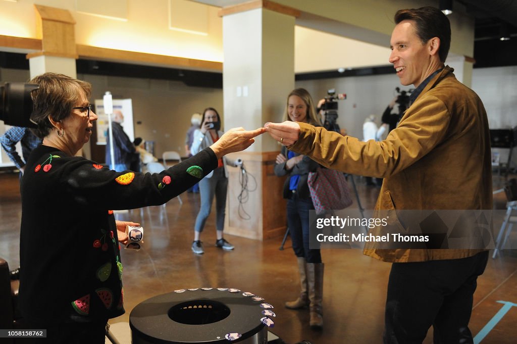 Missouri GOP Senate Candidate Josh Hawley Casts His Vote On Election Day