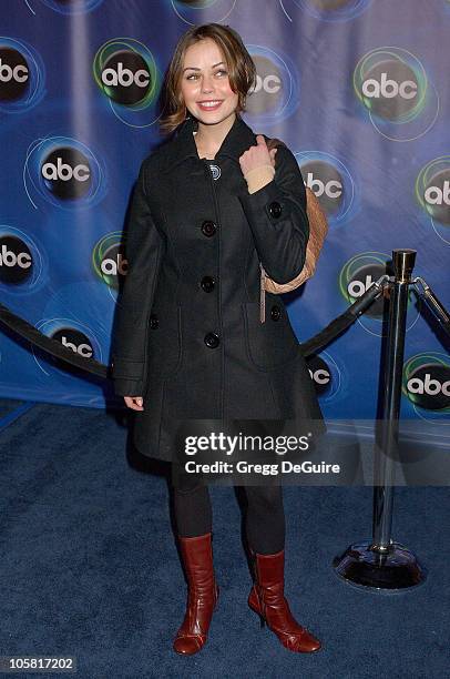 Alexis Dziena of "Invasion" during 2006 ABC Network All-Star Party - Arrivals and Inside at The Wind Tunnel in Pasadena, California, United States.