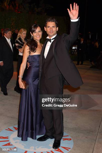 Eric Bana and Rebecca Gleeson during 2006 Vanity Fair Oscar Party Hosted by Graydon Carter - Arrivals at Morton's in West Hollywood, California,...