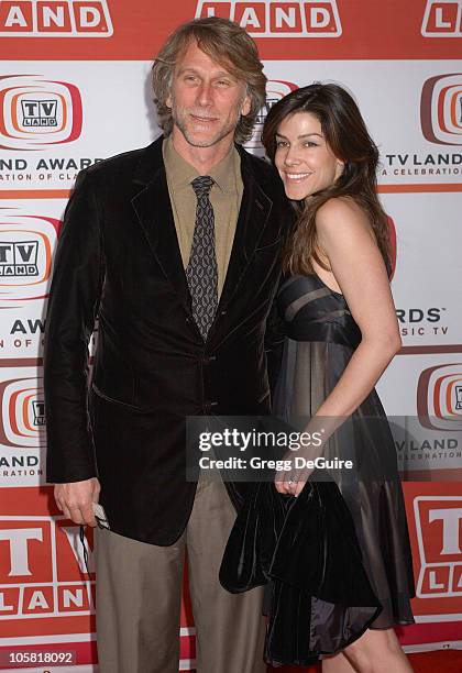 Peter Horton and guest during 4th Annual TV Land Awards - Arrivals at Barker Hangar in Santa Monica, California, United States.