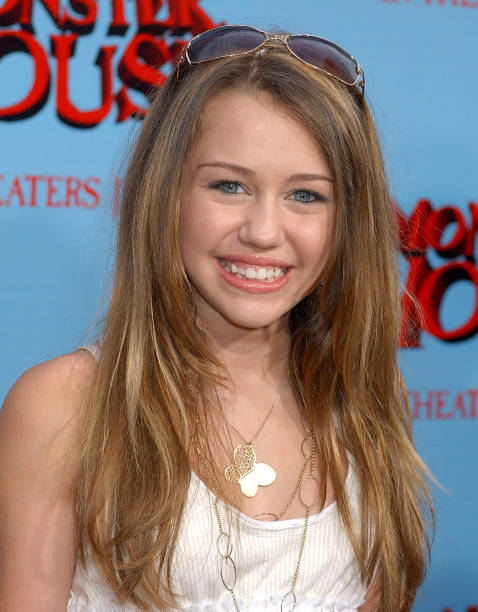 Miley Cyrus during "Monster House" Los Angeles Premiere - Arrivals at Mann Village Theatre in Westwood, California, United States.
