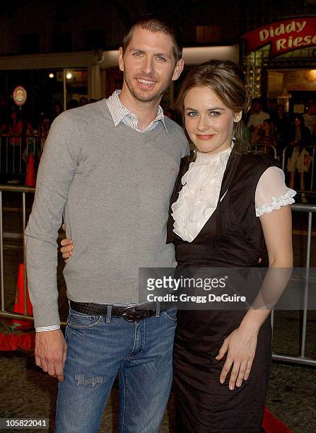 Alicia Silverstone and Husband Chris Jarecki during "Babel" Los Angeles Premiere - Arrivals at Mann Village Theatre in Westwood, California, United...