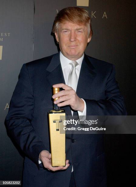 Donald Trump during Launch Party for Trump Vodka - Arrivals at Les Deux in Hollywood, California, United States.