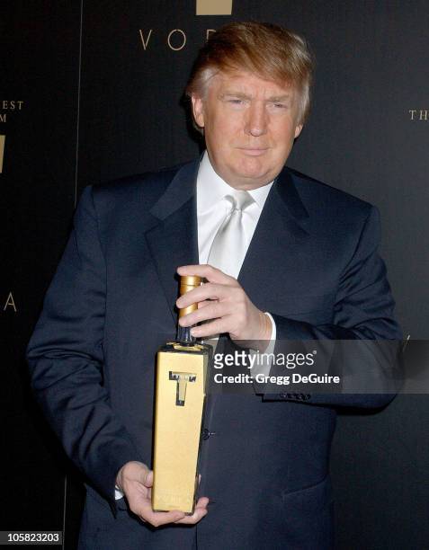 Donald Trump during Launch Party for Trump Vodka - Arrivals at Les Deux in Hollywood, California, United States.