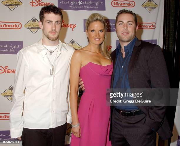 Jordan McGraw , Jay McGraw and wife Erica Dahm during 2007 Starlight Starbright Children's Foundation Gala - Arrivals at Beverly Hilton Hotel in...