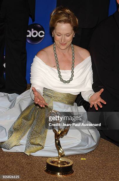 Meryl Streep, winner of Outstanding Lead Actress in a Miniseries or a Movie, "Angels in America"