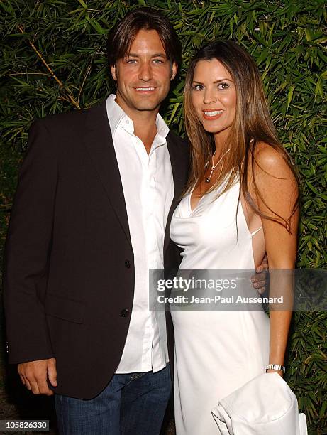 Ty Treadway and wife Monica during SOAPnet Fall 2004 Launch Party at Falcon in Hollywood, California, United States.