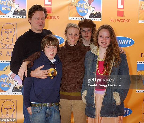 Bill Pullman, wife Tamara, children Maesa, Jack and Lewis