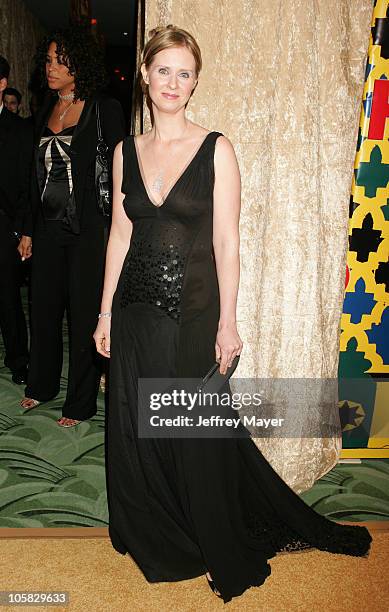 Cynthia Nixon during HBO Post Award Reception Celebrating The 62nd Annual Golden Globe Awards - Arrivals at Griff's Restaurant in Beverly Hills,...