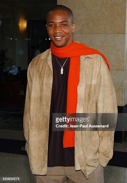 August Richards during The WB Networks 2004 TCA - Arrivals at Renaissance Hotel in Hollywood, California, United States.