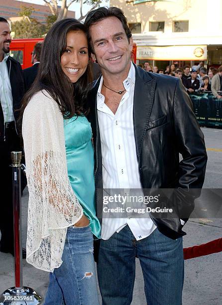 Julie Berry and Jeff Probst during "House of Wax" - Los Angeles Premiere - Arrivals at Mann Village Theatre in Westwood, California, United States.