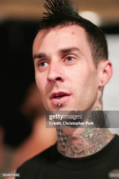 Travis Barker during Maxim Magazine's Hot 100 - Arrivals at Montmartre Lounge in Hollywood, California, United States.