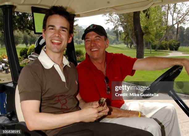 Christopher Gorham and Gregory Itzin during Hack n' Smack Golf Tournament - May 1, 2006 in Los Angeles, California, United States.