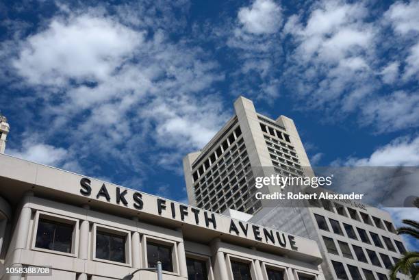 Saks Fifth Avenue store in Union Square, San Francisco, California.