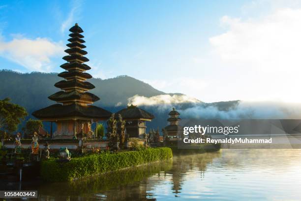 batur lake - bali temples stock pictures, royalty-free photos & images