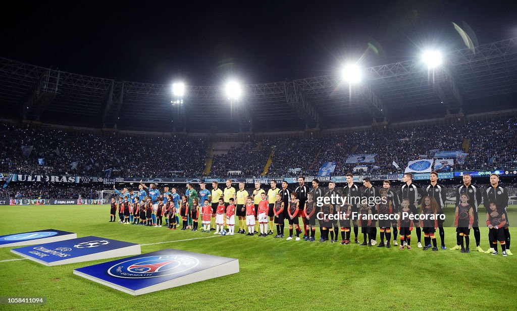 SSC Napoli v Paris Saint-Germain - UEFA Champions League Group C