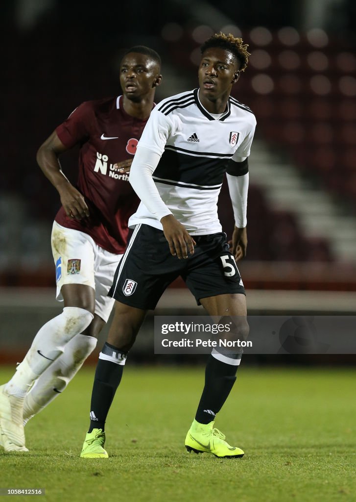 Northampton Town v Fulham U21 - Checkatrade Trophy