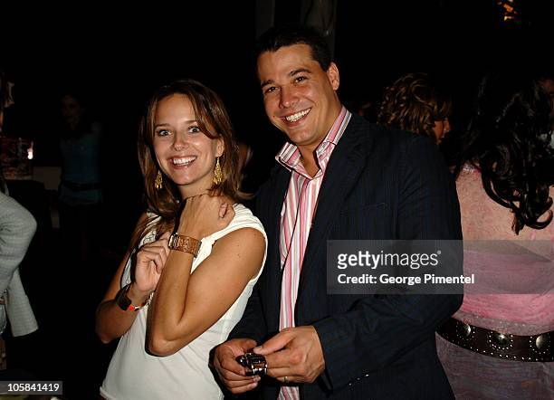 Amber Brkich and Rob Mariano during 2005 MuchMusic Video Awards - Gift Bag Lounge at CHUM CITY TV Building in Toronto, Ontario, Canada.