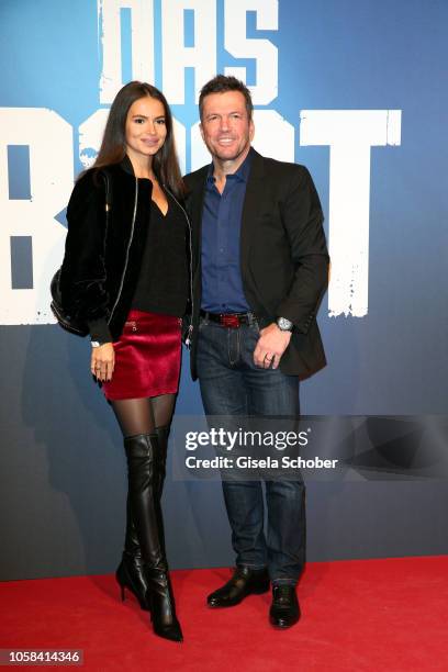 Lothar Matthaeus and his wife Anastasia Klimko during the world premiere of the Sky original series 'Das Boot' at Bavaria Studios on November 6, 2018...