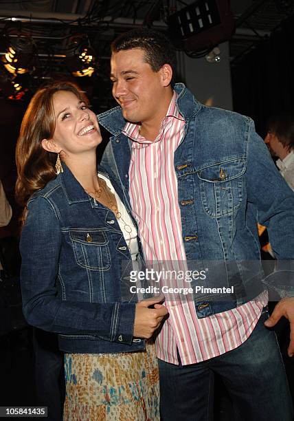 Amber Brkich and Rob Mariano during 2005 MuchMusic Video Awards - Gift Bag Lounge at CHUM CITY TV Building in Toronto, Ontario, Canada.