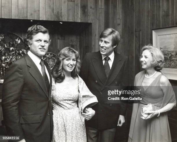 Ethel Kennedy, Ted Kennedy, Courtney Kennedy, and John Tunney