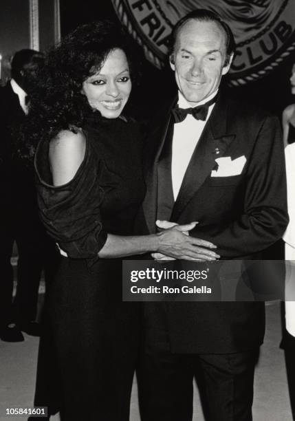 Arne Naess and Diana Ross during Friars Club Tribute To Diana Ross at Waldorf Astoria in New York City, NY, United States.