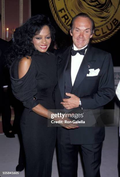Diana Ross and Arne Naess during Friars Club Tribute To Diana Ross at Waldorf Astoria in New York City, NY, United States.
