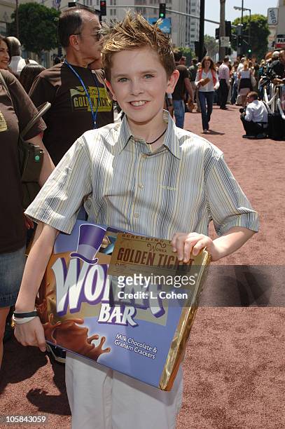 Freddie Highmore during "Charlie and the Chocolate Factory" Los Angeles Premiere - Chocolate Carpet at Grauman's Chinese Theatre in Hollywood,...