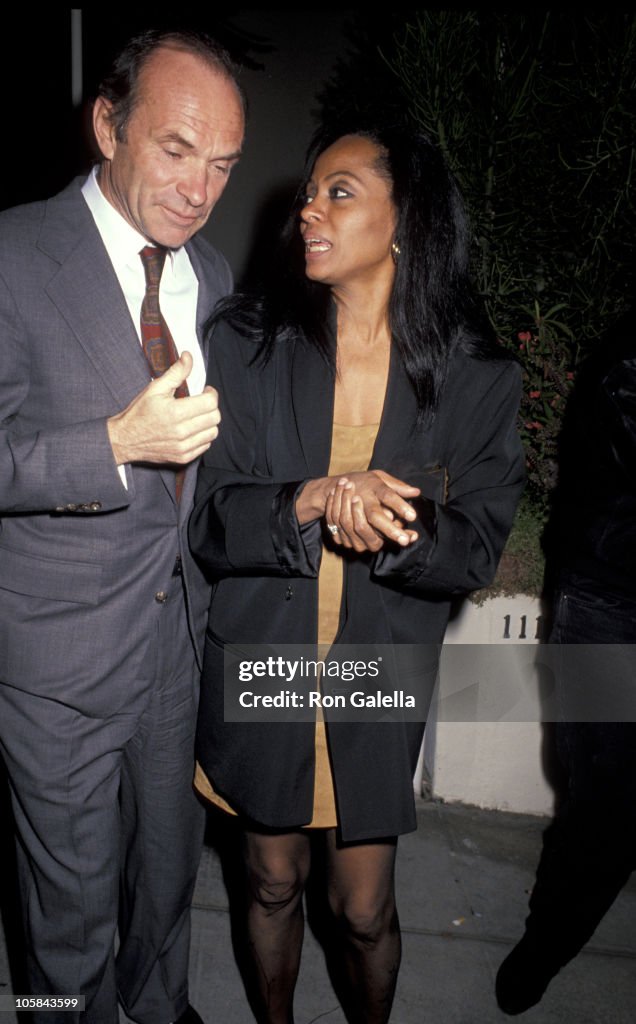 Arne Naess and Diana Ross during Arne Naess and Diana Ross At Spago's Arne Naess and Diana Ross during Arne Naess and Diana Ross At Spago's
