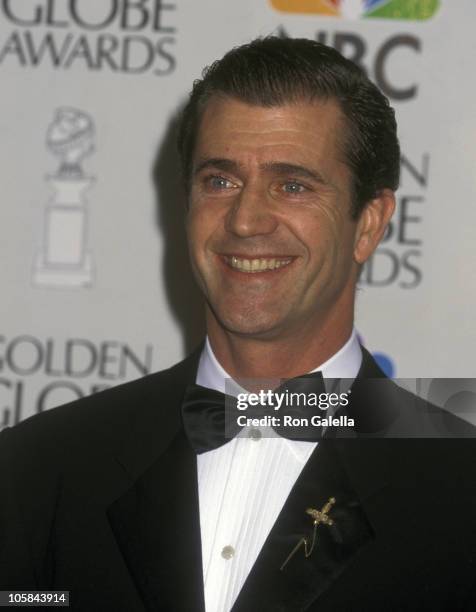 Mel Gibson during 53rd Annual Golden Globe Awards at Beverly Hilton Hotel in Beverly Hills, California, United States.