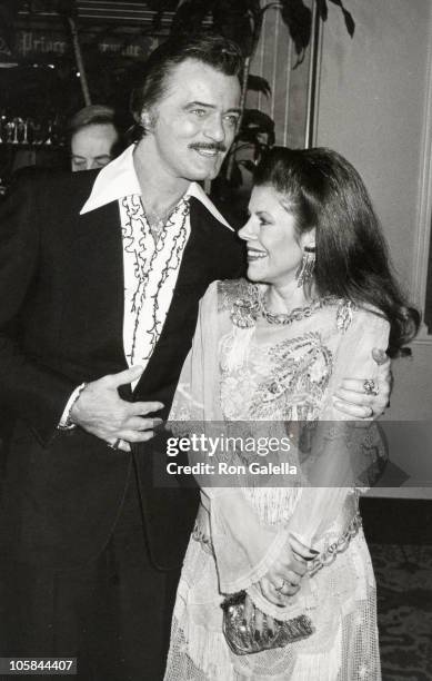 Robert Goulet and Vera Novak during 40th Annual Golden Globe Awards at Beverly Hilton Hotel in Beverly Hills, CA, United States.