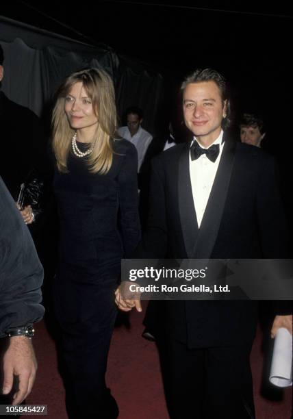 Michelle Pfeiffer and Fisher Stevens during 62nd Annual Academy Awards at Music Center in Los Angeles, California, United States.