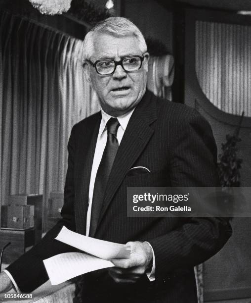 Cary Grant during 3rd Annual Straw Hat Awards at Tavern on the Green in New York City, New York, United States.