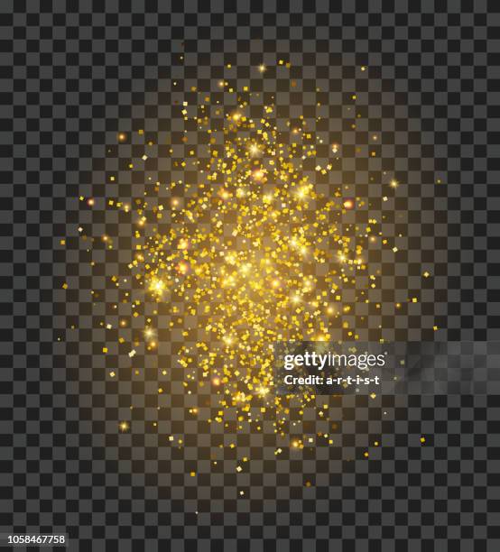 stockillustraties, clipart, cartoons en iconen met gouden stof. glitter achtergrond. - gold glitter