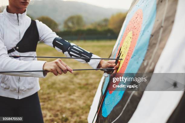 archery training - archery stock pictures, royalty-free photos & images