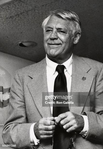 Cary Grant during Straw Hat Awards at Pub Theatrical in New York City, New York, United States.