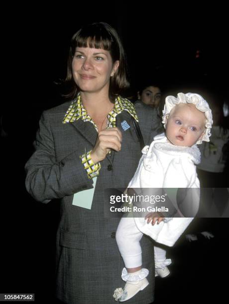 Marcia Gay Harden and Daughter Eulala Scheel during Benefit for the Women of Afghanistan - March 29, 1999 at The Directors Guild of America Theatre...