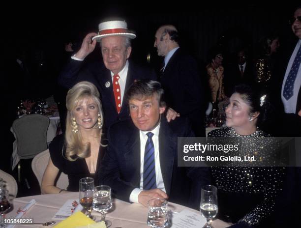 Marla Maples, Joey Adams, Donald Trump, and Imelda Marcos